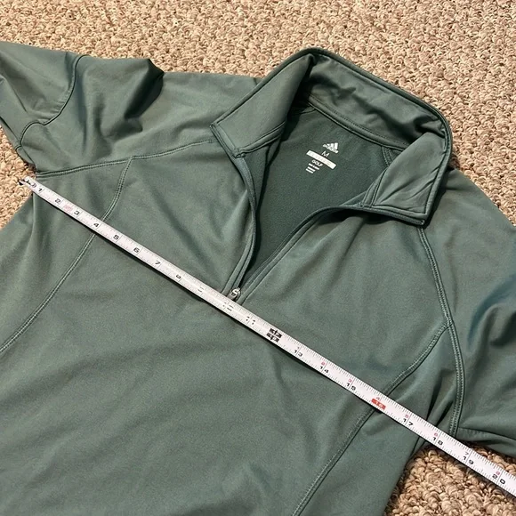 Women’s Green Adidas Golf 1/4 Quarter Zip - Picture 8 of 12